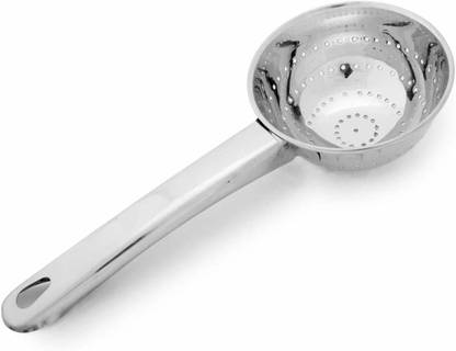damurhu Stainless Steel Handheld Colander, Strainer with Hole Bowl, Size - 2 Strainer