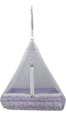 U2CUTE Baby Crib Cradle, JHULA ! TITANIC Baby Hanging Swing Cradle Mosquito Net & Spring(TITANIC)(PURPLE)