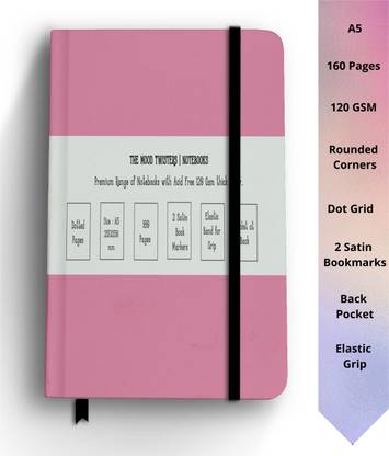 The Mood Twisters Bullet Journal BUJO Diary Notebook A5 Journal Dotted 160 Pages