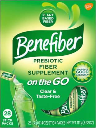 Benefiber Drink Mix, Taste Free, 28 Stick Packs TASTE FREE Powder