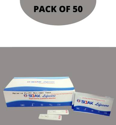 SIDEK MALARIA PF/PV ANTIGEN TEST KIT PACK OF 50 Antigen Self Test Kit