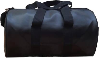 (Expandable) 10 L Hand Duffel Bag - Black 10 Ltrs - Black - Regular Capacity Gym Duffel Bag