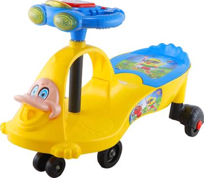 Maanit Dashing Duck Face Zig Zag Magic Twist Car Ride on Swing Car Battery Operated Ride On