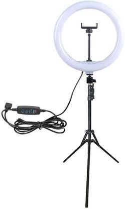 DIGITEK DRL-14C Dual Temperature LED 14 inch Ring Light with Stand for YouTube | Photo-Shoot | Video Shoot | Live Stream | Makeup & Vlogging Ring Flash