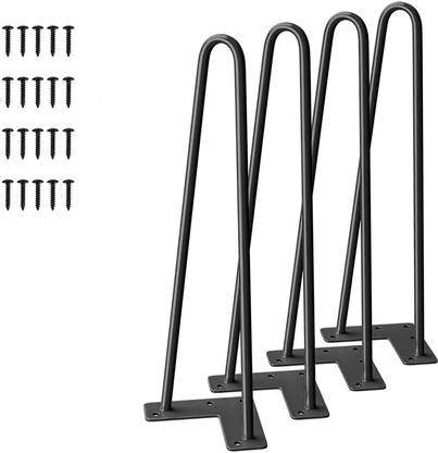 BluPine Hairpin Legs for Coffee Table (15 inch) Set of 4 pcs - Generic (Table not Included) Table Legs