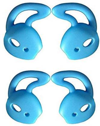 Crysendo Soft Silicone Rubber Replacement Earbuds Blue Pack of 2 Pcs In The Ear Headphone Cushion