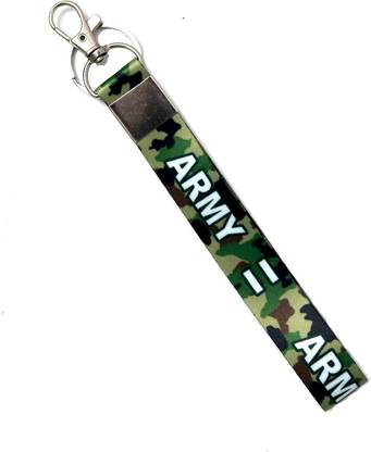 AVI Small lanyard type army camouflage design fabric keychain R1403048 Key Chain