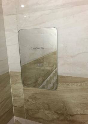 windowera NO DRILL REQUIRE / EASY STICK MIRROR / SIZE 9" INCH × 12" INCH Bathroom Mirror
