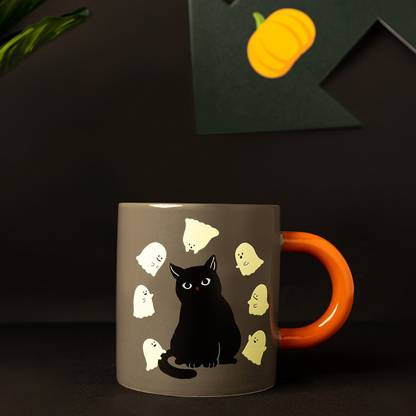 Starbucks Black Cat Stoneware Coffee Mug