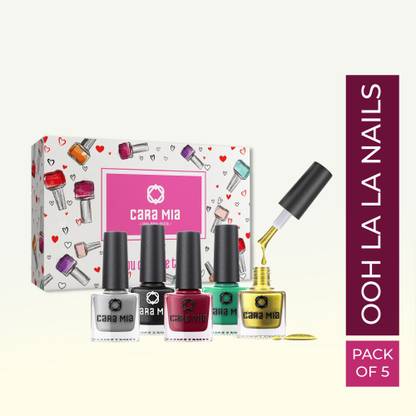 Cara Mia by Flipkart Ooh La La Nails Enamel Nail Polish Multicolor