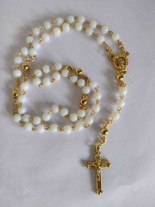 Divine Creations Rosary Catholic Praying Rosary for Men & Women (6mm Beads) Stainless Steel