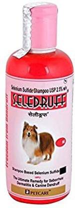 fifozone PetCare Seledruff ultimate remedy for seborrheic dermatitis&canine dandruff based Selenium Sulfide Shampoo USP 2.5% for Dogs 200 ml (pack of 1) Anti-dandruff fresh Dog Shampoo