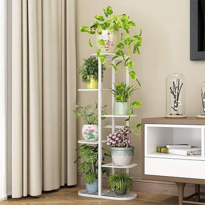 CraftCapital 6 Tier 7 Potted Plant Stand-Multiple Flower Pot Holder Shelves Plant Container Set