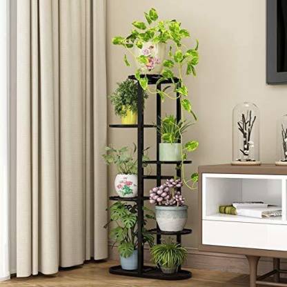 EzzuCrafts 7 POT STYLISH PLANTER STAND FOR INDOOR OUTDOOR BALCONY (WITHOUT POT) Plant Container Set