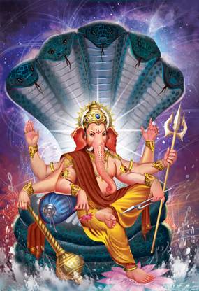 ganesh / ganpati ji poster for dacor WxH: 13x19 Photographic Paper