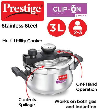 Prestige 3 L Outer Lid Induction Bottom Pressure Cooker