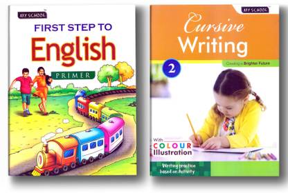 My First Step To English Primer & Cursive Writing Part II Combo Set Of 2 Books