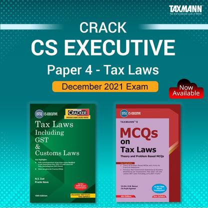 Taxmann's Combo For CS Executive December 2021 Exams – Paper 4 | Tax Laws | CRACKER & MCQs | 2021 Edition | Set Of 2 Books