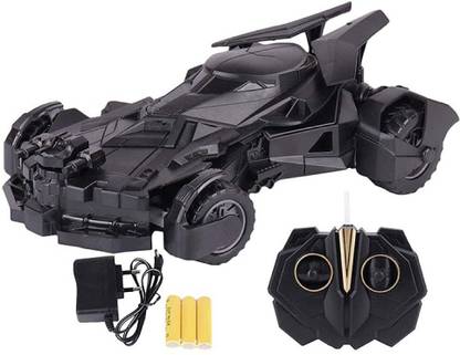 QBIC Toys BatMan Batmobile RC Car, 1: 16 Scale 2.4Ghz Radio Control Black Car for Kids / Remote Control Toy for Kids