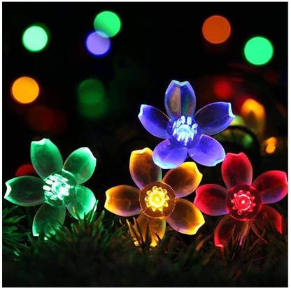 FLYER 12 LEDs 4 m Multicolor Flickering Flower Rice Lights