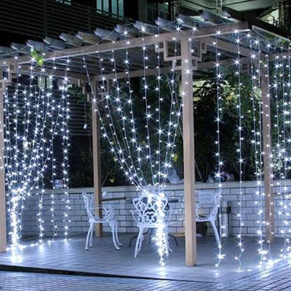 UGS Trending Led Curtain White String Light 10x10 for (Diwali & Christmas) Toran