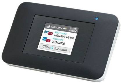 NETGEAR 4G LTE Mobile Hotspot-AC797-100EUS 4G Router 2.4 GHz, 5 GHz 797 Mbps Wifi Speed NA Internal Antenna Ethernet (Cable Broadband)