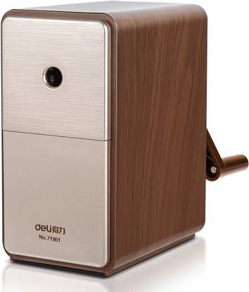 Deli Rotary Pencil Sharpener, Auto Feed Table Sharpener for Graphite & Colour Pencil, 8mm Cute, Simple Portable Easy Gripped Sharpener Machine for Gifting Kids, Tip Is Adjustable into 5 Different Angles Rotary Pencil Sharpeners