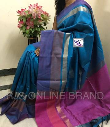 LeeliPeeri Designer Daily Wear Silk Blend Saree with Unstitched Blouse