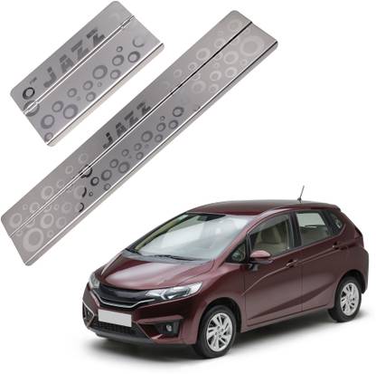 Galio Car Footsteps/Sill Guard Stainless Steel Scuff Plate for Jazz- Door Sill Plate