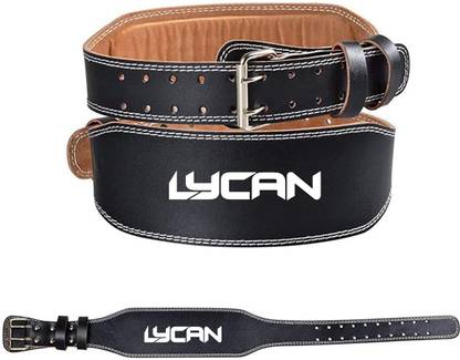 LYCAN Genuine Leather weight lifting Belt size - Large Weight Lifting Belt