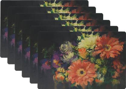Rectangular Pack of 6 Table Placemat