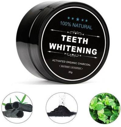 MAXBIN Naturals Activated Charcoal Teeth Whitening Powder||For Teeth Whitening||Stain Remover ||Freshens Breath||With Activated Charcoal||Miracle Clean Teeth Whitener Natural Teeth Powder Carbon Organic Natural Make Whitening Teeth Whitening Kit