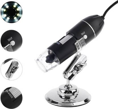 microware 3 in 1 Digital Microscope 1600X Support PC Type-C Micro-USB Phone USB Magnifier 3 in 1 Microscope Laptop Accessory