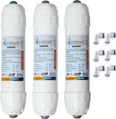 AquaDart Pre and Post Carbon With Sediment For All Type Of RO Water Purifier Solid Filter Cartridge