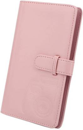 PhotoCliq 96 Pockets Mini Film Photo Album Book for Instax Mini LiPlay 11 9 8 7s 70 90 Link Instant Camera 3 Inch Polaroid Picture Name Card Holder (Pink) Album