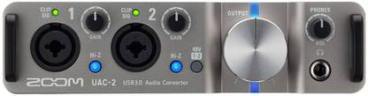 ZOOM UAC-2 Two-Channel USB 3.0 SuperSpeed Audio Interface for Mac and PC Audio Interface