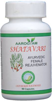 Aarogyam Healthcare Aarogyam Shatavari Capsule for Women's wellness | Asparagus Racemous | 500 mg