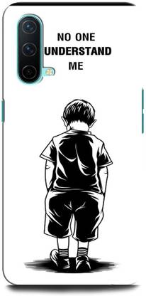 ORBIQE Back Cover for OnePlus Nord CE 5G NO ONE UNDERSTAND ME, ALONE BOY, SAD, LITTLE BOY