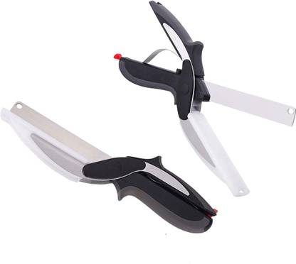StupidCart Combo Set 2 | Clever Cutter 2 in 1 Knife & Cutting Board Slicing & Chopping Vegetables, Fruits Vegetable & Fruit Grater & Slicer