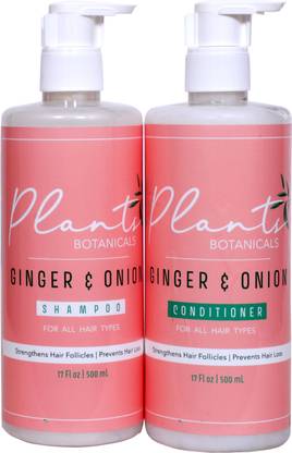 plants botanicals Ginger & Onion Shampoo and Conditioner