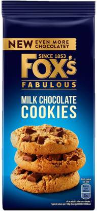 FOX'S Fabulous Milk Chocolates Cookies Imported 180gms Cookies Biscuit