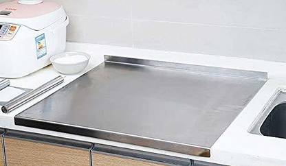 saifix Worktop Saver for Kneading Bread Pastry Dessert Modern Stainless Steel Chopping Board (50 L x 50 W in CM's) Stainless Steel Cutting Board
