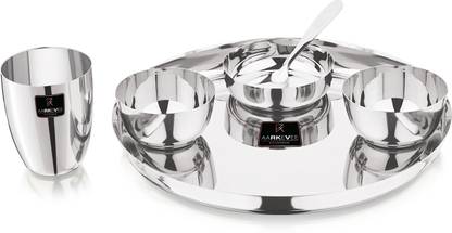 Aarkevee Pack of 6 Stainless Steel DSP6 Dinner Set