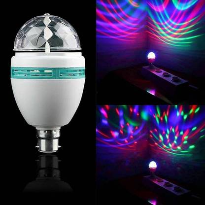 WunderVoX XI -244-KM-360 Degree Rotating Color Changing LED Bulb for Decoration Disco Ball Set