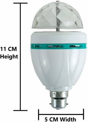 WunderVoX VII -266-GB-B22 Treasure 360 Degree LED Crystal Rotating Bulb Disco Ball Set