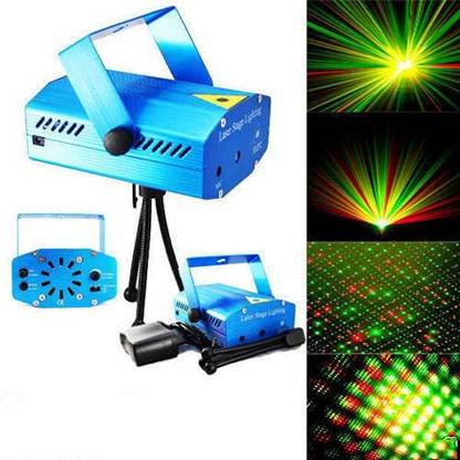 XTRDT LED Laser Projector Mini Stage Light Disco Party Club DJ Shower Laser Light Disco Ball Set