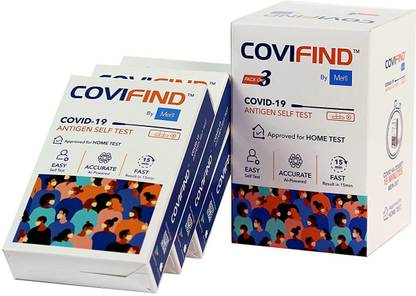 CoviFind Rapid Antigen Test Kit- ICMR Approved Covid Test Kit for Home Use (Pack of 3) Antigen Self Test Kit