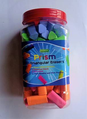 Sharda Minimakers Prism Triangular Eraser Non-Toxic Eraser