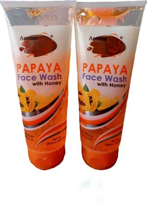 SHPL PAPAYA  with Honey Aroma Pack of 2 Face Wash