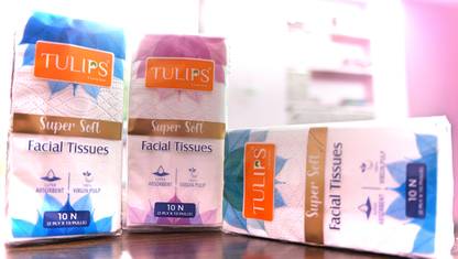 TULIP POCKET 2 PLY TISSUE 10 PULLS PACK OF 6